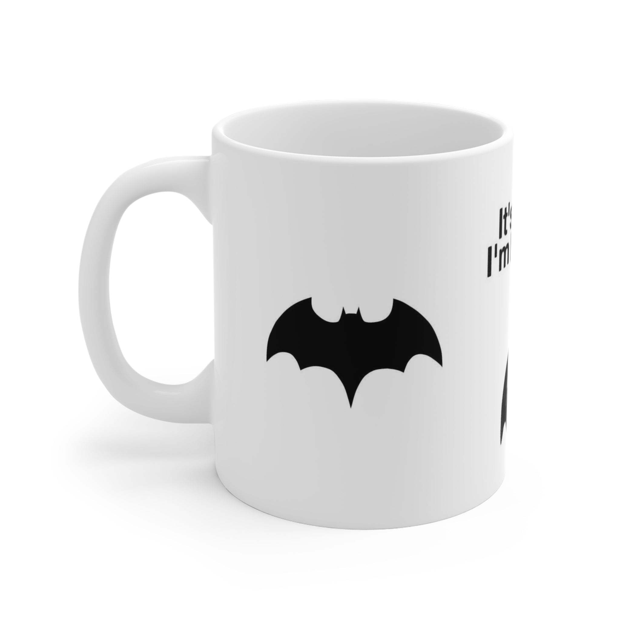 It's Okay I'm Batman LEGO Mug - Funny Superhero Coffee Cup (11oz)