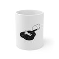 11oz Mug — Minimalist 'Spilled Coffee' Cartoon Relaxing Mug
