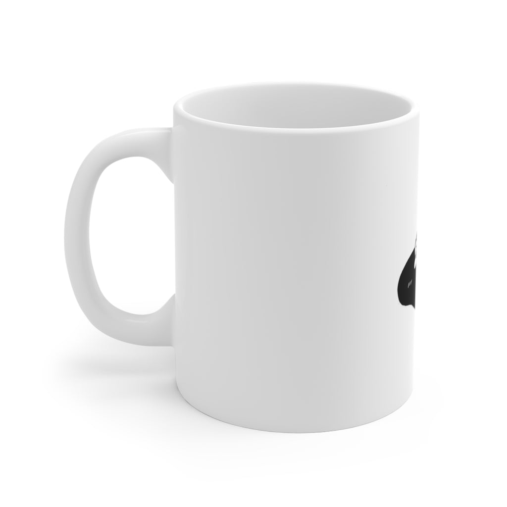 11oz Mug — Minimalist 'Spilled Coffee' Cartoon Relaxing Mug