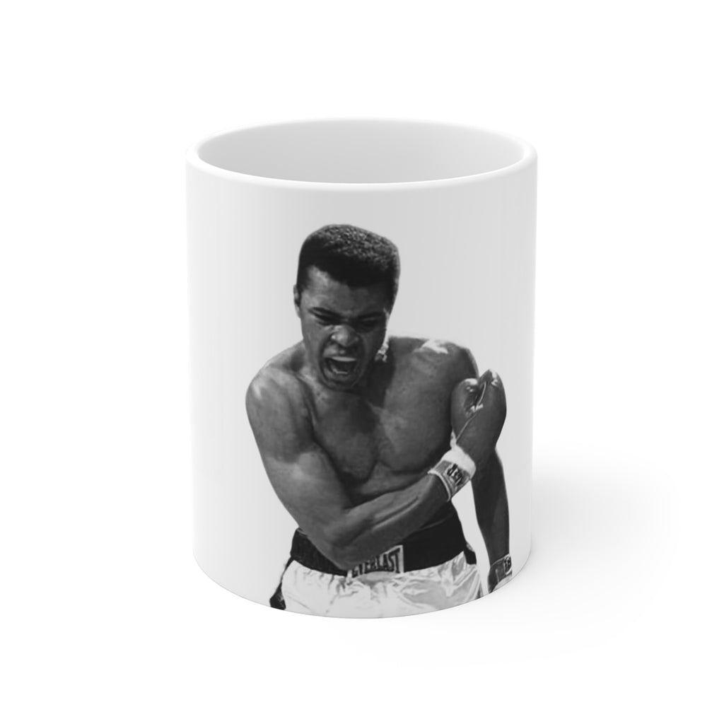 Boxing Gloves 11oz Mug – Vintage Black & White Sports Coffee Cup