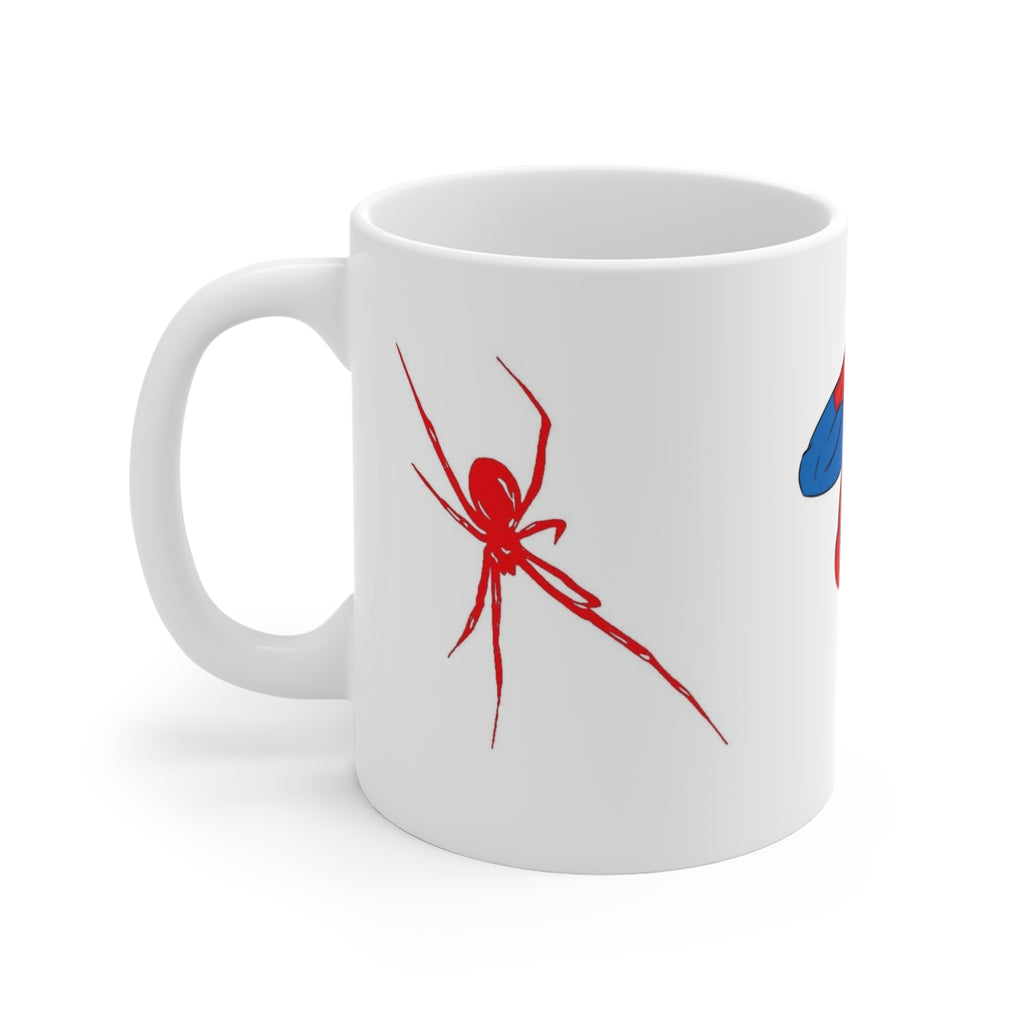 Spider-Man Hanging Mug — Comic Superhero Coffee Cup (11 oz)