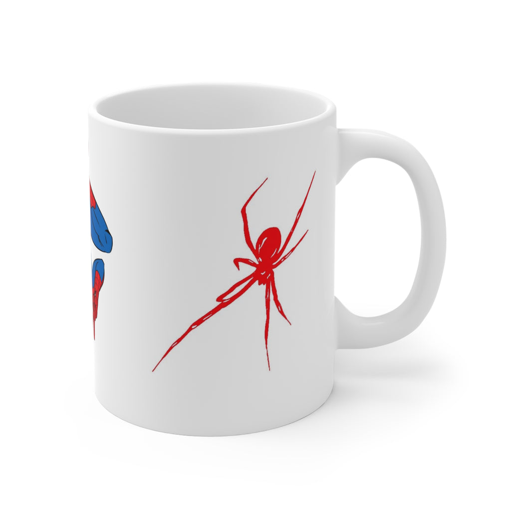 Spider-Man Hanging Mug — Comic Superhero Coffee Cup (11 oz)